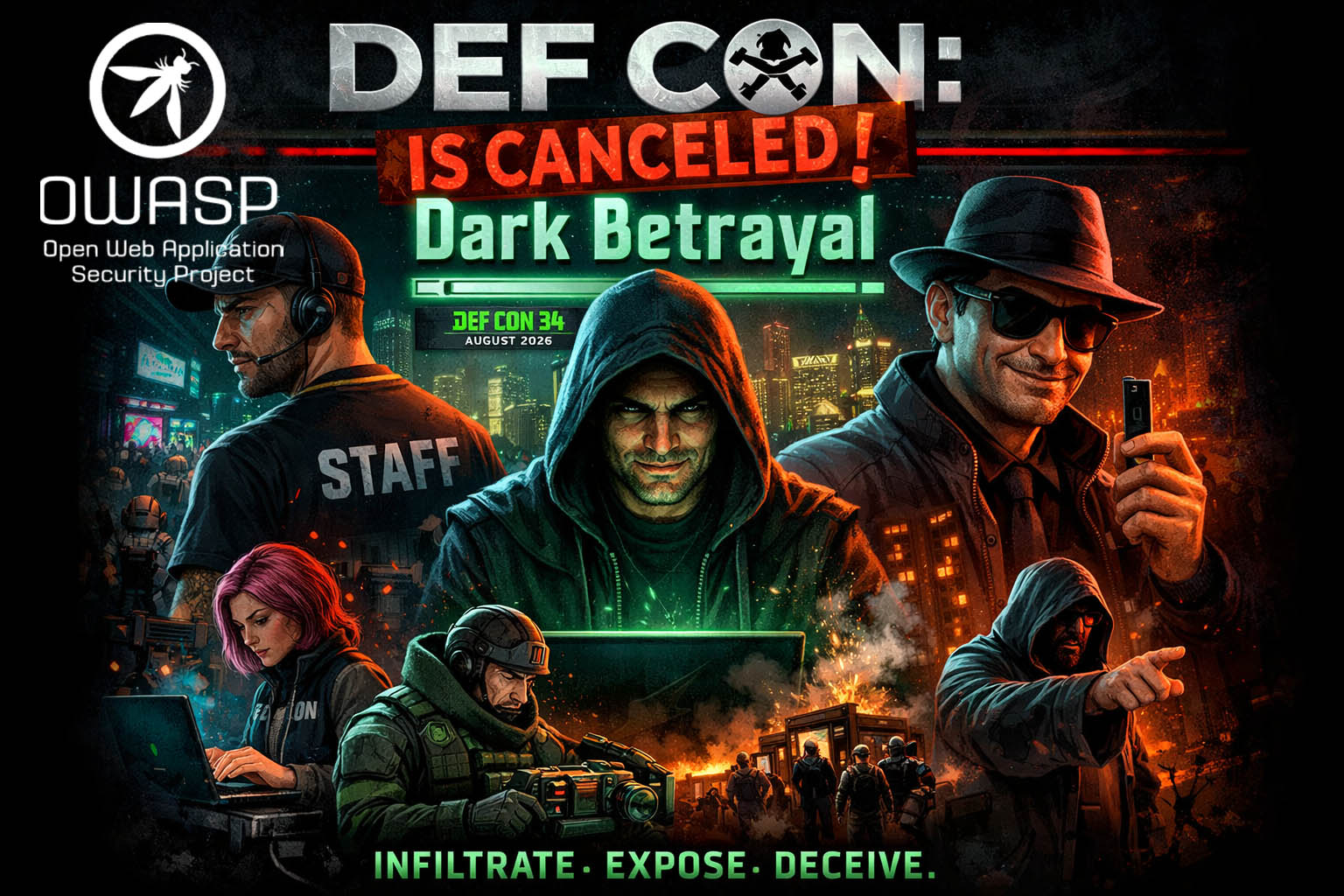 DEF CON is canceled! Dark Betrayal.